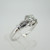 18k White Gold .58ct Round Brilliant Cut Diamond Ring Size 7 3/4