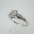 18k White Gold .58ct Round Brilliant Cut Diamond Ring Size 7 3/4