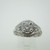 18k White Gold .57ct Round Brilliant Cut Diamond Ring with Diamond Wedding Band Ring Size 7