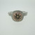 14k White Gold .41ct Champagne Round Brilliant Cut Diamond Ring with Rose Gold Double Halo and Wedding Band Ring Size 5 3/4