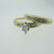 14k Yellow Gold Approx .25ct Marquise Cut Diamond Ring with Wedding Band Size 6 3/4