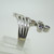 Sterling Silver Ring Bezeled Multiple Color Gems CZ Stone Size 6 2/4
