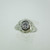 Vintage 14k White Gold Approx .25ct European Cut Diamond Ring with Filigree Accenting Size 5 3/4