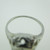 Vintage 14k White Gold Approx .25ct European Cut Diamond Ring with Filigree Accenting Size 5 3/4