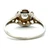 Vintage 14k White Gold Approx .25ct European Cut Diamond Ring with Filigree Accenting Size 5 3/4