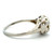 Vintage 14k White Gold Approx .25ct European Cut Diamond Ring with Filigree Accenting Size 5 3/4