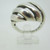 Sterling Silver Slotted Dome Ring Size 9