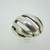 Sterling Silver Slotted Dome Ring Size 9