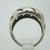 Sterling Silver Slotted Dome Ring Size 9