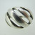 Sterling Silver Slotted Dome Ring Size 9