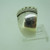 Sterling Silver Dome Ring with Twisted and Beaded Texture Size 9
