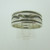 Sterling Silver Ring with Wave Design Size 9 