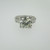 Vintage Platinum Approx 1.50ct European Cut Diamond Ring Size 4 1/2