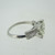 Vintage Platinum Approx 1.50ct European Cut Diamond Ring Size 4 1/2