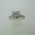 14k and 18k White and Rose Gold GIA Certified 1.47ct Round Brilliant Diamond Ring Size 6 1/2