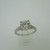 14k and 18k White and Rose Gold GIA Certified 1.47ct Round Brilliant Diamond Ring Size 6 1/2