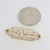 Vintage 14k Yellow Gold Art Deco Style Enameled Oblong Pin w Seed Pearl Accent
