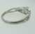 18k White Gold .50ct Round Brilliant Cut Diamond Ring with Yellow Gold and Diamond Accents Size 7