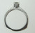 14k White Gold Yalina .76ct Round Brilliant Cut Diamond Ring with Euro Shank Size 6 1/2