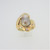 18k Yellow Gold Baroque South Sea Pearl Statement Ring w Diamond Accents Sz 8.25