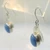 Sterling Silver Signed VHC Lapis Earrings 