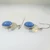 Sterling Silver Signed VHC Lapis Earrings 