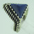 Sterling Silver Carolyn Pollack Blue Lapis Trillion Cut Ring Size 6