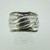 Sterling Silver Wide Wave Eternity Band Ring Size 5.5