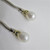 Ann King Sterling Silver 18K Gold Flower Faux Pearl Bolo Tie