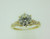 18k Yellow Gold GIA Certified .93ct Round Brilliant Cut Diamond Ring with Diamond Accents Size 7