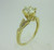18k Yellow Gold GIA Certified .93ct Round Brilliant Cut Diamond Ring with Diamond Accents Size 7