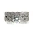 18k White Gold Divine GIA Certified .96ct Round Brilliant Cut Diamond Wedding Set with Twisting Bands Size 6.5