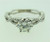14k White Gold Cordova GIA Certified .75ct Round Brilliant Cut Diamond Ring Twisting Band Size 6 3/4