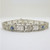 Art Deco 14k White Gold Synthetic Sapphire & Diamond J.R. Wood Filigree Bracelet