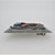 Unmarked Sterling Silver Feather Stamp Work Coral Turquoise Belt Buckle Signed Steven B