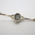 14k White Gold Antique Ladies Lapis Seed Pearl & Mine Cut Diamond Brooch Pin
