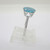 14k White Gold CJ Signed Oval Apatite with Diamond Accents Fashion Ring Size 7