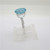 14k White Gold CJ Signed Oval Apatite with Diamond Accents Fashion Ring Size 7