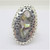 Carolyn Pollack Sterling Southwestern Style Oblong Multi Stone Inlay Ring Sz 10
