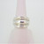 Sterling Silver Domed Fashion Ring  Sz 7 Made in Mexico
