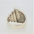 Sterling Silver Modernist Unisex Fashion Ring  Sz 8  