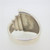 Sterling Silver Modernist Unisex Fashion Ring  Sz 8  