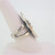Sterling Silver Oval Peace Sign Ring  Sz 7.75