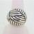 Sterling Silver Modern Unisex Weave Dome Design Ring  Sz 7.5