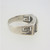 Sterling Silver Unisex Greek Key Design Ring  Sz 8.0
