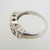 Sterling Silver  Square w Swirls Design Ring  Sz 8.0