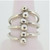 Sterling Silver Wrap/ Bead Ring  Sz 8.0