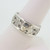 Sterling Silver Heart Band  Ring  Sz 9