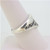 Sterling Silver Modern Ring  Sz 8