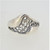 Sterling Silver Modern Ring  Sz 8